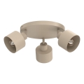 Spotleuchte PARKLA 3xE27/15W/230V beige