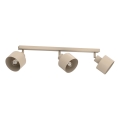 Spotleuchte PARKLA 3xE27/15W/230V beige