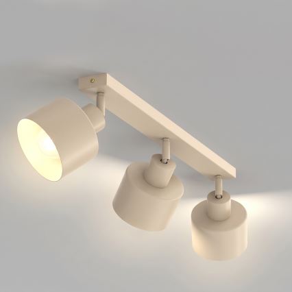 Spotleuchte PARKLA 3xE27/15W/230V beige