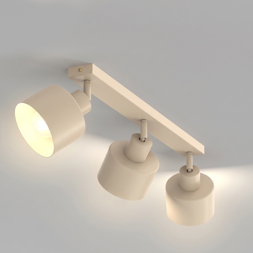 Spotleuchte PARKLA 3xE27/15W/230V beige