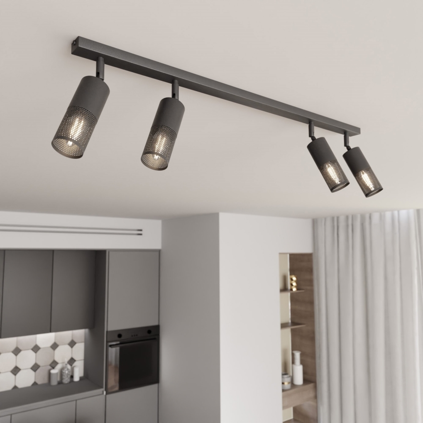 Spotleuchte PETROL 4xE14/10W/230V schwarz