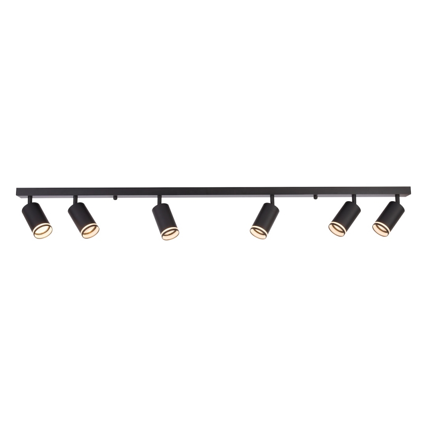 Spotleuchte PIPE 6xGU10/10W/230V schwarz