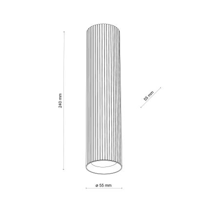 Spotleuchte TUNE L 1x GU10/10W/230V 24 cm schwarz
