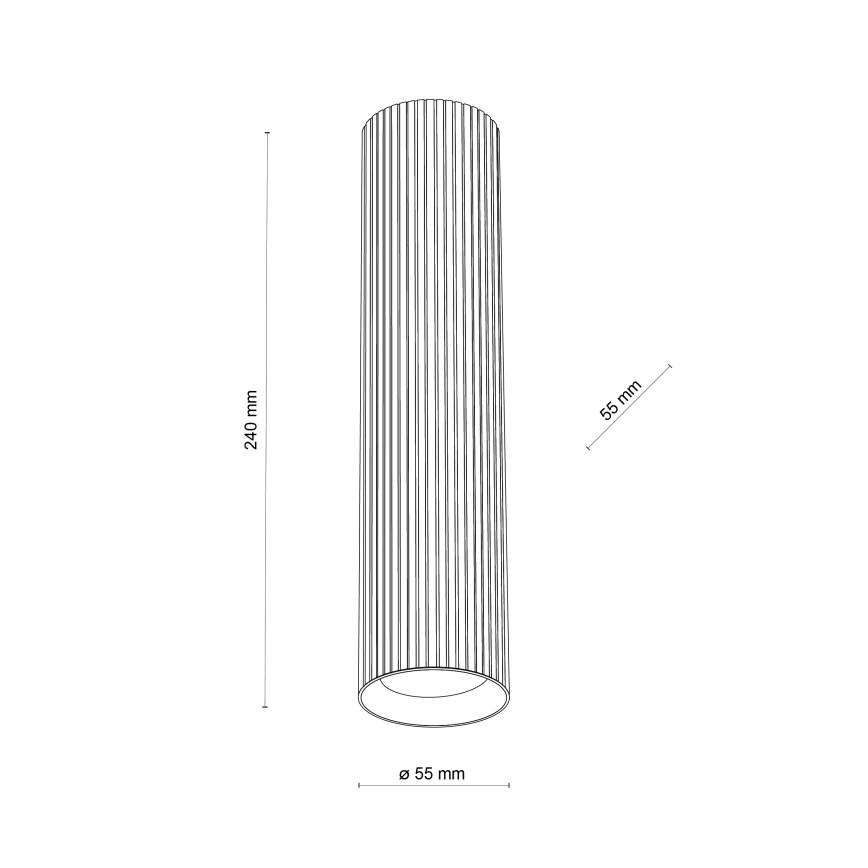 Spotleuchte TUNE L 1xGU10/10W/230V 24 cm weiß