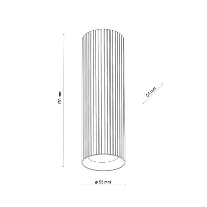 Spotleuchte TUNE M 1xGU10/10W/230V 17 cm schwarz