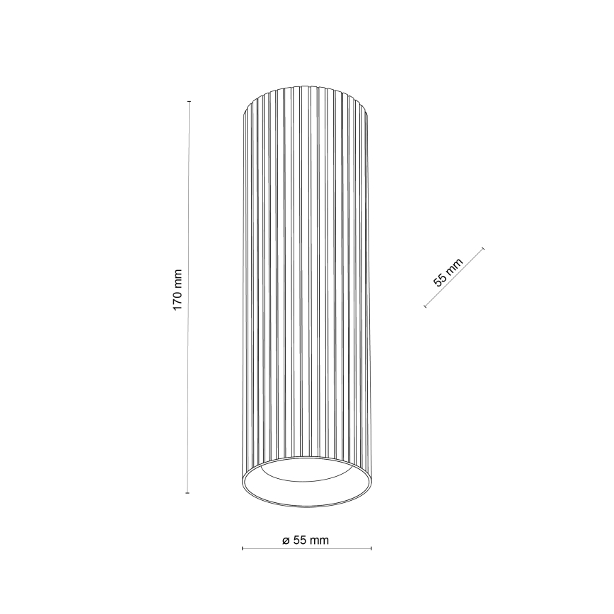 Spotleuchte TUNE M 1xGU10/10W/230V 17 cm schwarz