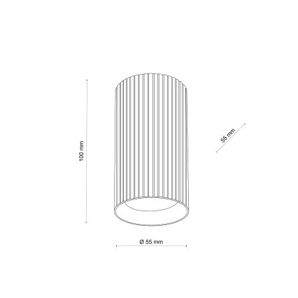 Spotleuchte TUNE S 1xGU10/10W/230V 10 cm braun