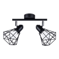 Spotlight ARTEMIS 2xE14/40W/230V schwarz