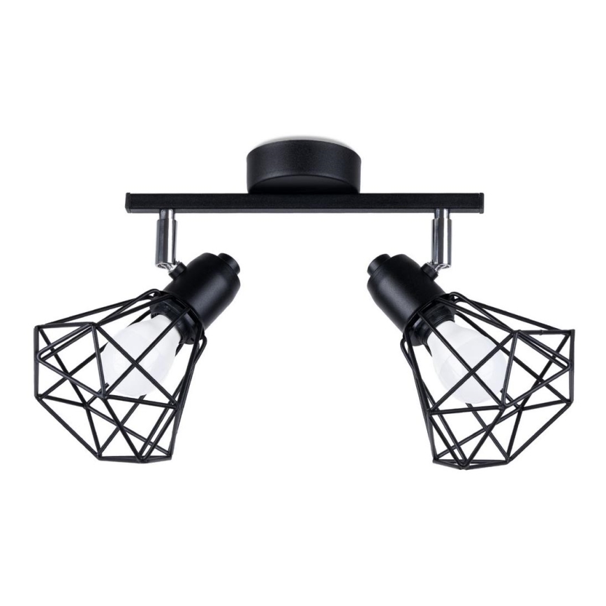 Spotlight ARTEMIS 2xE14/40W/230V schwarz