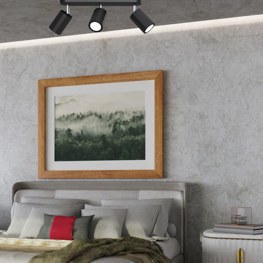 Spotlight BELLO 3xGU10/8W/230V schwarz