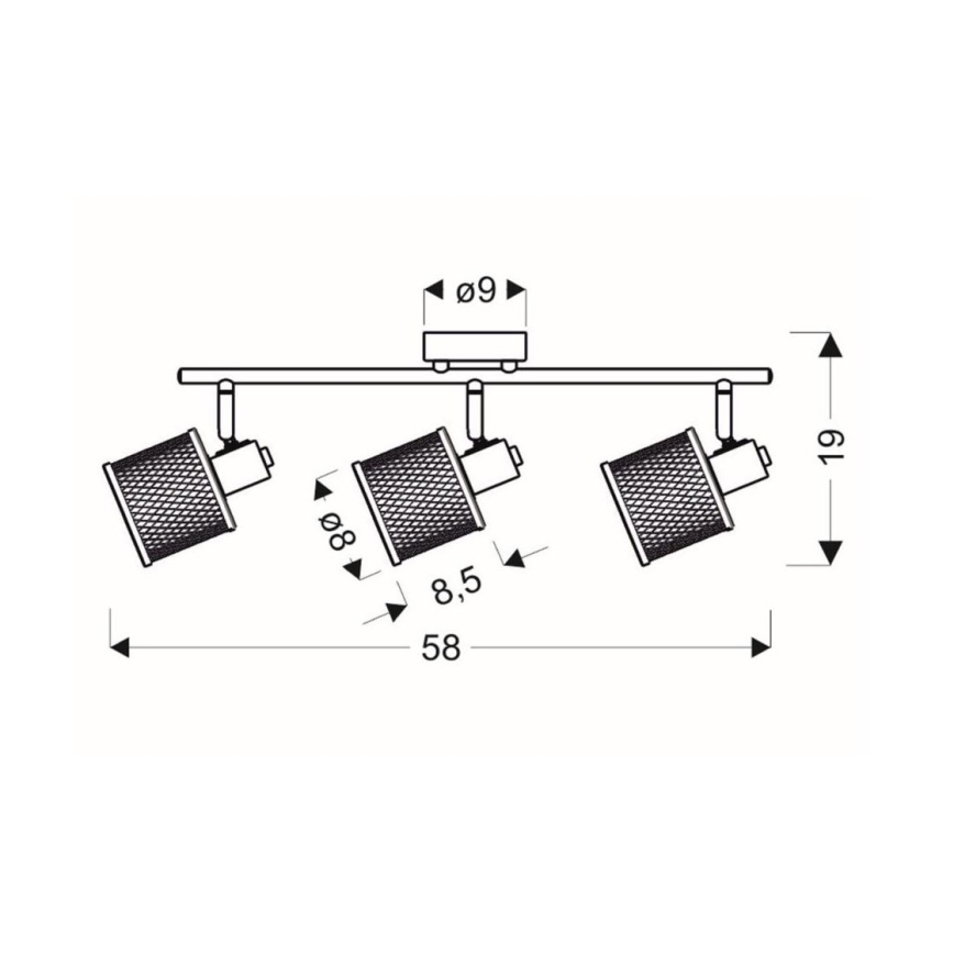 Spotlight CANABERA 3xE14/40W/230V