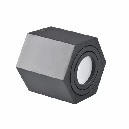 Spotlight HEXAGON 1xGU10/10W/230V schwarz