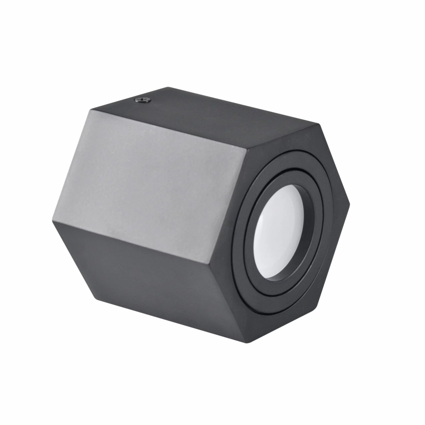 Spotlight HEXAGON 1xGU10/10W/230V schwarz