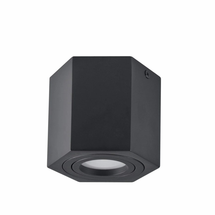Spotlight HEXAGON 1xGU10/10W/230V schwarz