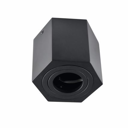 Spotlight HEXAGON 1xGU10/10W/230V schwarz