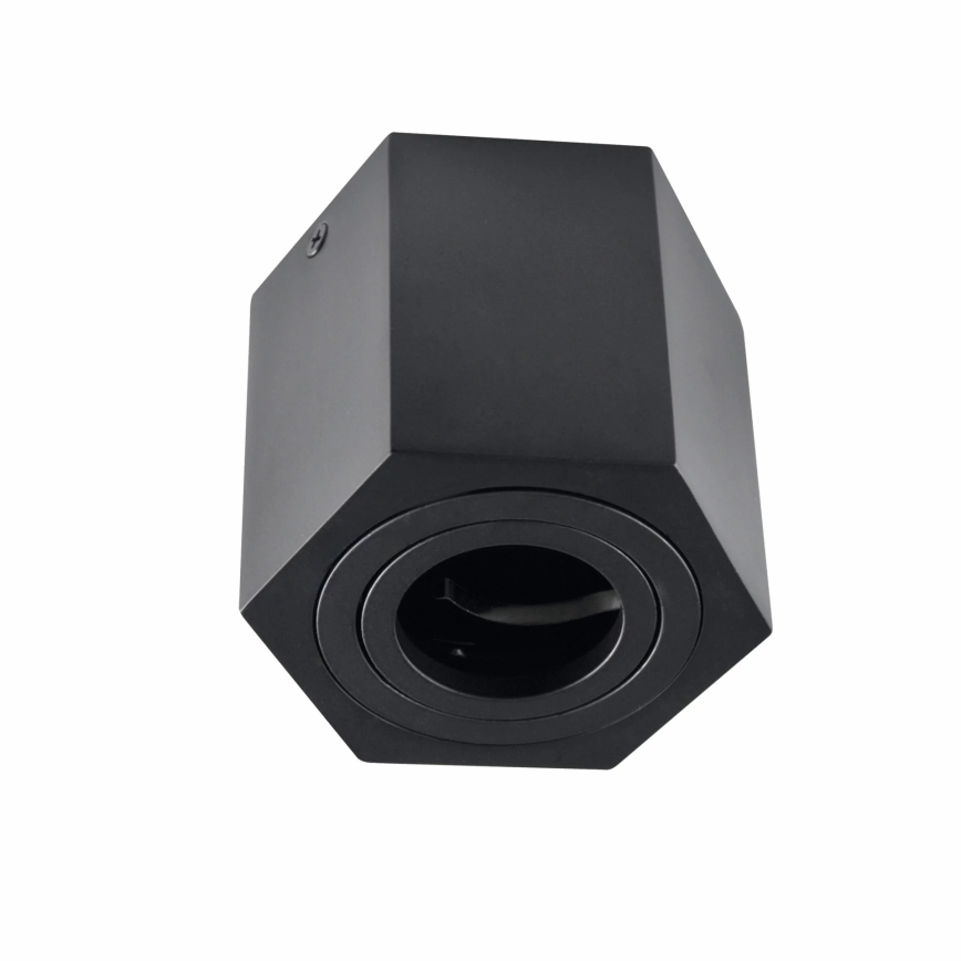 Spotlight HEXAGON 1xGU10/10W/230V schwarz