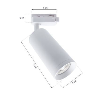 Spotlight im Schienensystem MICA 3xGU10/25W/230V weiß