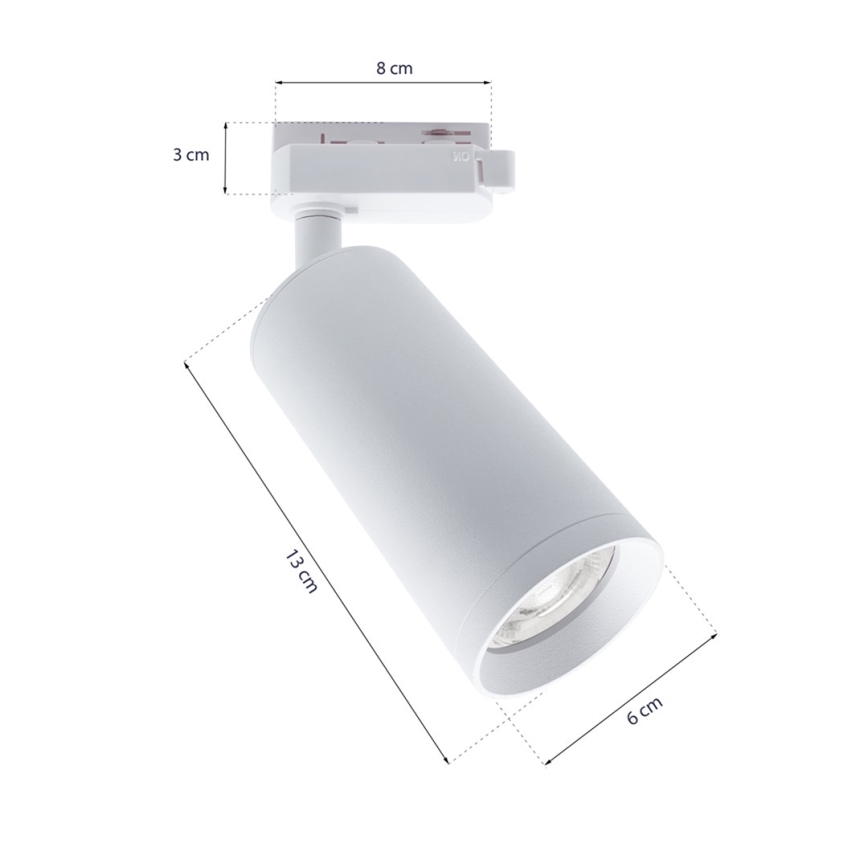 Spotlight im Schienensystem MICA 3xGU10/25W/230V weiß