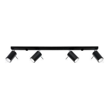 Spotlight RING 4L 4xGU10/40W/230V schwarz