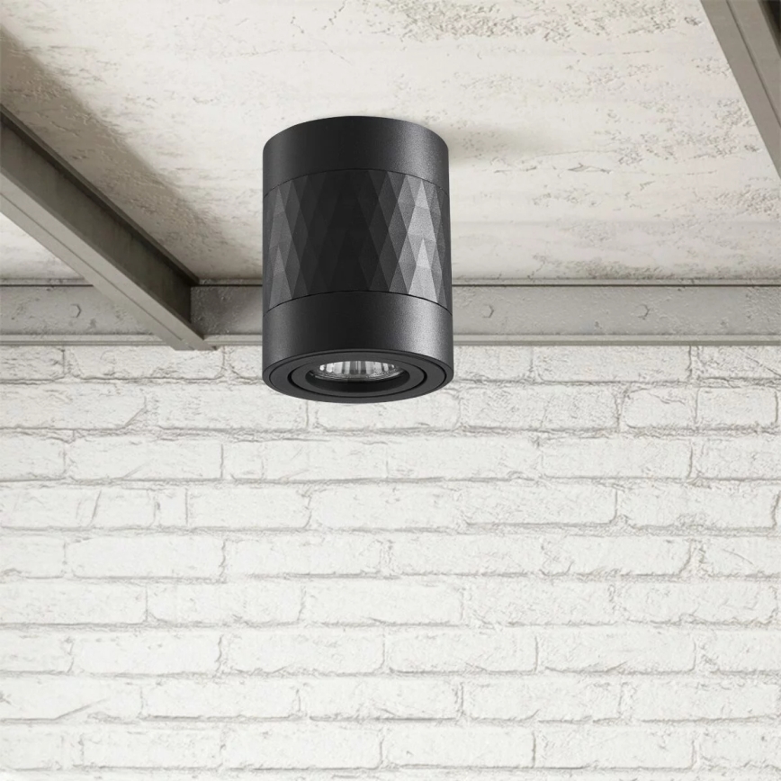 Spotlight RUBIN 1xGU10/10W/230V schwarz