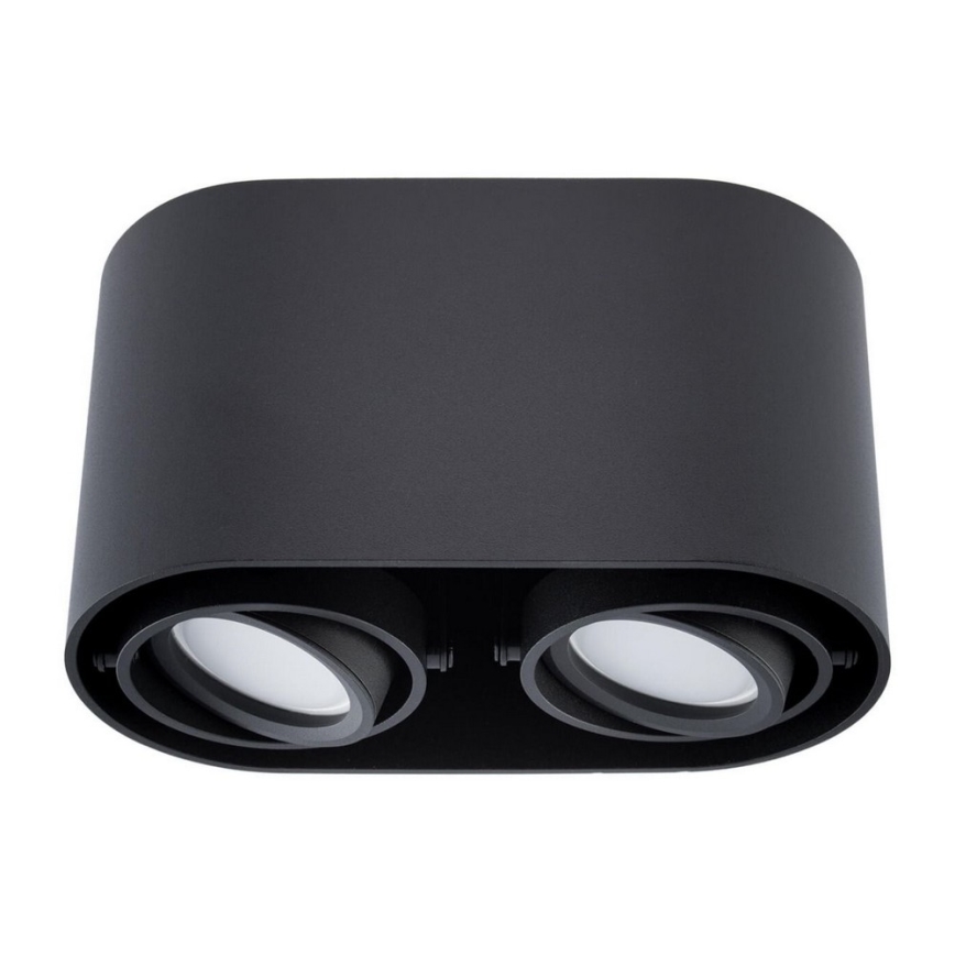 Spotlight SIROK 2xGU10/30W/230V schwarz