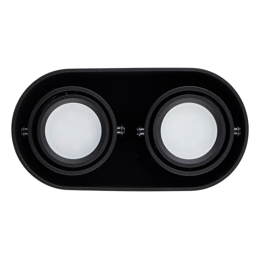 Spotlight SIROK 2xGU10/30W/230V schwarz