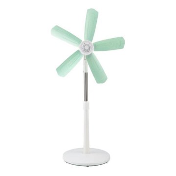 Standventilator 15 W/230 V, 100 cm, Weiß/Grün
