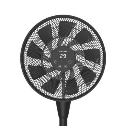 Standventilator 25 W/230 V, Ø 40 cm, schwarz + Fernbedienung
