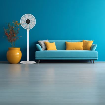 Standventilator 25W/230V 130 cm weiß + Fernbedienung