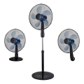 Standventilator 3‑in‑1, 50 W/230 V, Ø 40 cm, schwarz