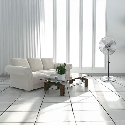 Standventilator 50W/230V 110 cm Edelstahl