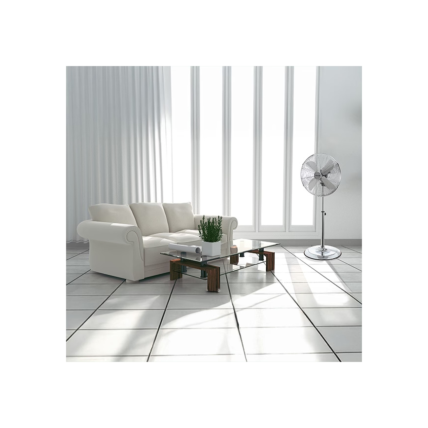 Standventilator 50W/230V 110 cm Edelstahl