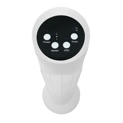 Standventilator 50W/230V 83 cm weiß + Fernbedienung