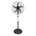 Standventilator 60 W/230 V, Ø 50 cm, schwarz, mit Fernbedienung
