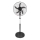 Standventilator 60 W/230 V, Ø 50 cm, schwarz, mit Fernbedienung
