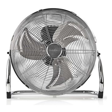 Standventilator 80W/230V glänzendes Chrom