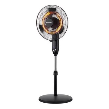 Standventilator mit Heizfunktion 35 W/2000 W/230 V, Ø 40 cm, schwarz