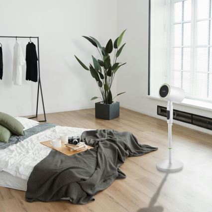 Standventilator mit Heizfunktion 50W/2200W/230V Ø 20 cm weiß