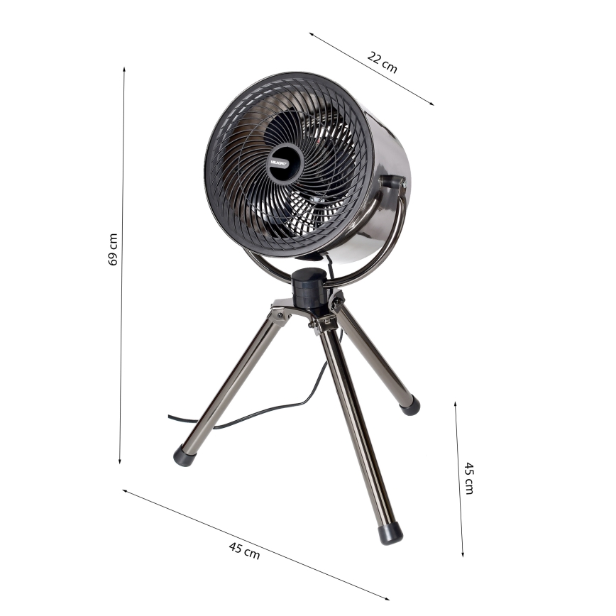 Standventilator TRIPOD 40W/230V Ø 45 cm schwarz