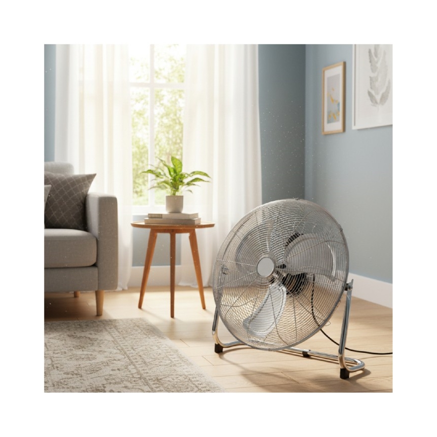 Standventilator VIENTO 200 W/230 V glänzender Chrom