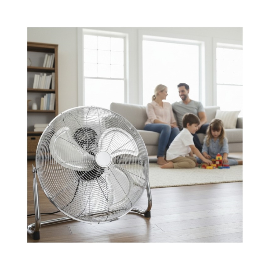 Standventilator VIENTO 200 W/230 V glänzender Chrom