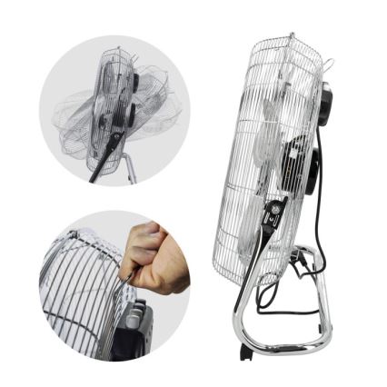 Standventilator VIENTO 200 W/230 V glänzender Chrom