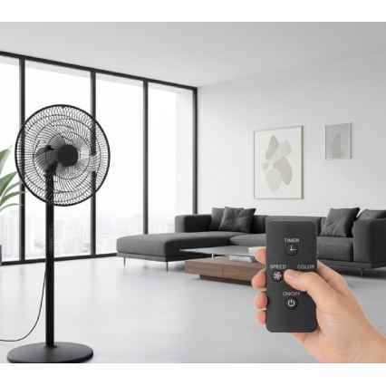 Standventilator VIENTO-R 40W/230V schwarz + Fernbedienung