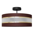 Stangen-Kronleuchter HELEN 3xE27/15W/230V braun/schwarz/gold