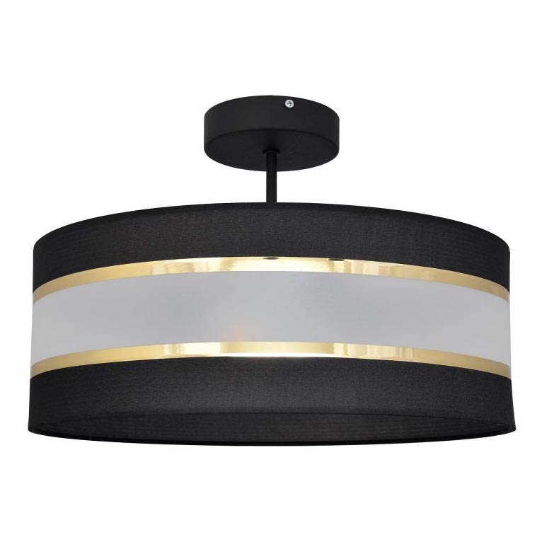Stangen-Kronleuchter HELEN 3xE27/15W/230V schwarz/gold