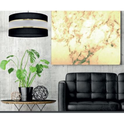 Stangen-Kronleuchter HELEN 3xE27/15W/230V schwarz/gold