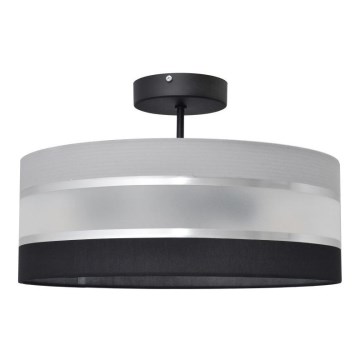 Stangen-Kronleuchter HELEN 3xE27/15W/230V schwarz/grau/chrom glänzend
