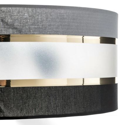 Stangen-Kronleuchter HELEN 3xE27/15W/230V schwarz/grau/gold