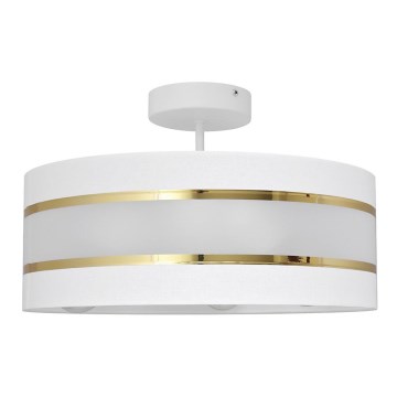Stangen-Kronleuchter HELEN 3xE27/15W/230V weiß/gold