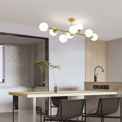 Stangen-Pendelleuchte DORADO 8xE14/40W/230V, goldfarben